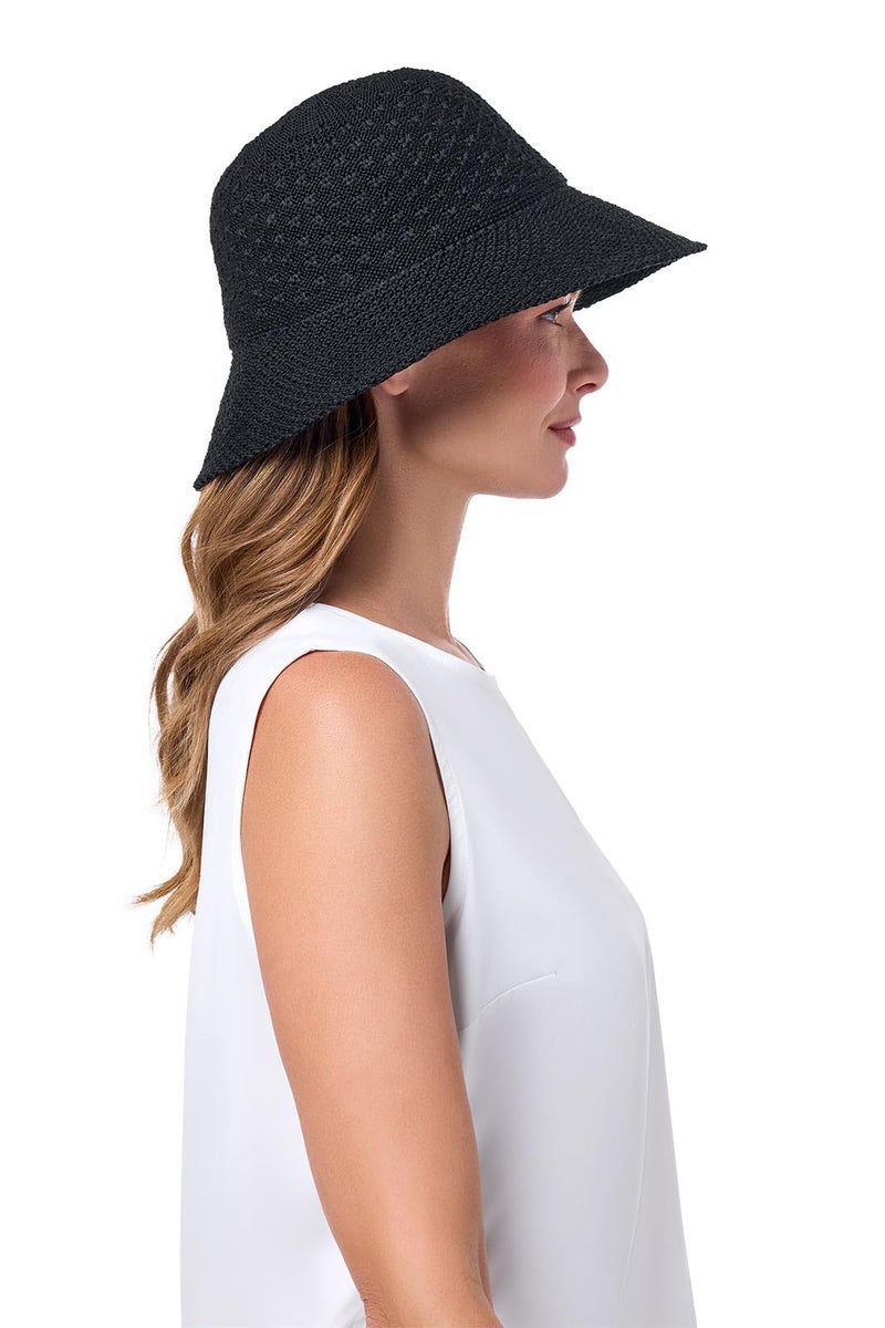 Coolibar Women's Cloche Hat - UPF 50+ Sun Protection - Marina in Black - Image 5